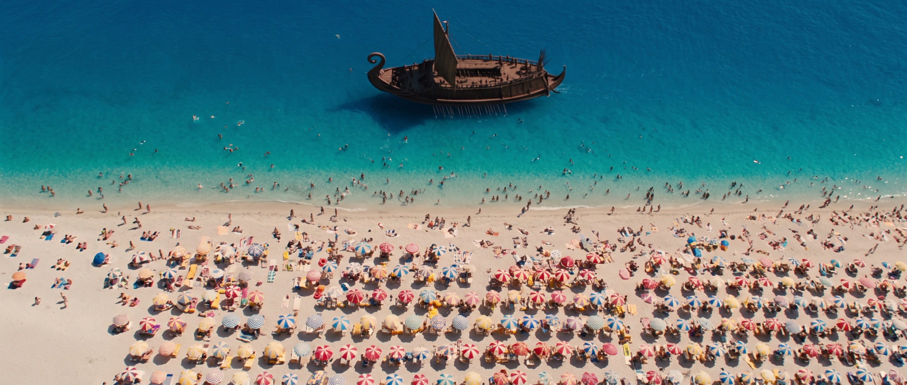 La spiaggia dall'alto