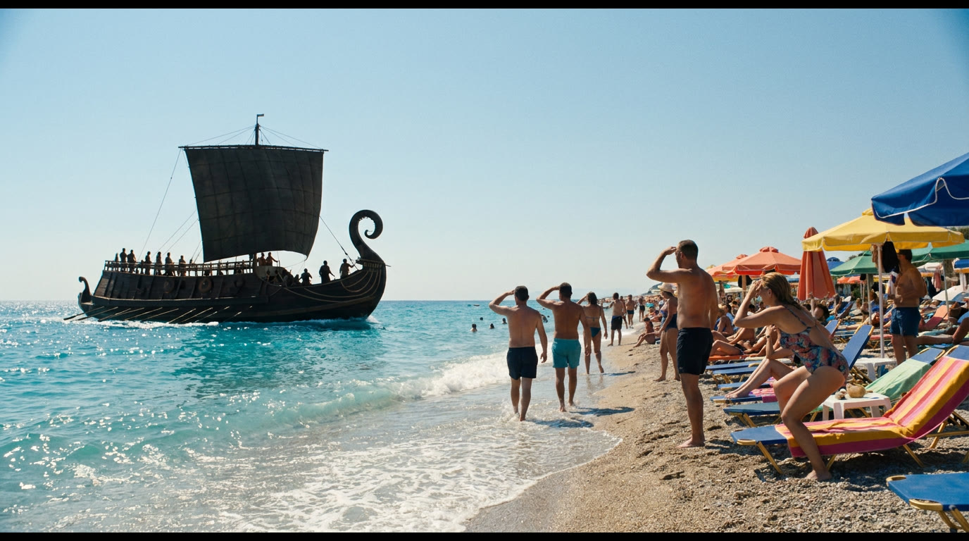 La spiaggia si alza